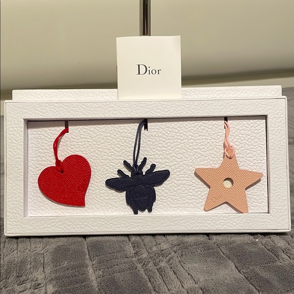 Dior Other - Dior Leather Bag Charms 3 pcs